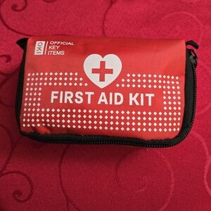 Red First Aid Kit Pouch with 30 PCS